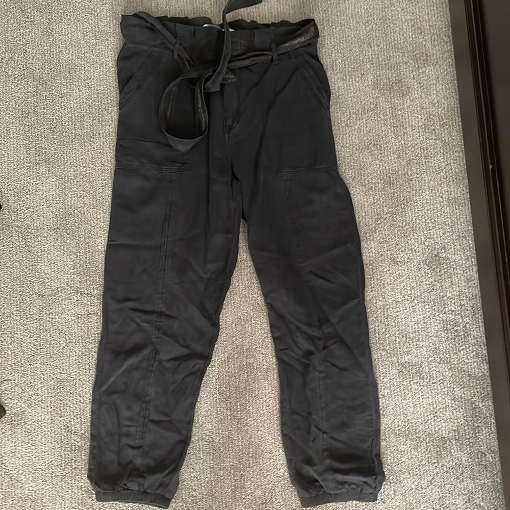 Anthropologie high waisted belted joggers Sz8